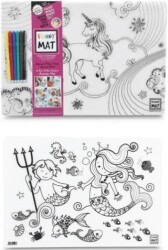 Funny Mat Unicorn ve Deniz Kızı İkili Set - 6`lı Kalem Hediyeli - Akademi Çocuk