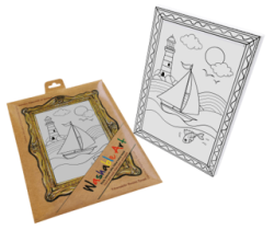 Funny Mat - Washable Art - Deniz Feneri - Akademi Çocuk