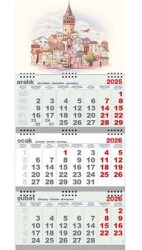 Galata Kulesi 2026 Gemici Duvar Takvimi - Halk Kitabevi