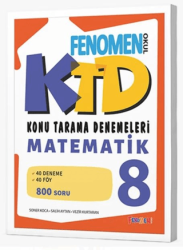 Fenomen Yayınları Fenomen 8 Matematik Konu Tarama Denemeleri - 1