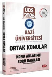Gazi Üniversitesi ÜDS Ortak Konular Konu Anlatımlı Soru Bankası - Data Yayınları