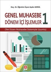 Genel Muhasebe 1 - Dönem İçi İşlemler - Ekin Basım Yayın