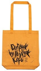 George Orwell Hayvan Çiftliği Bez Çanta Sarı Gabardin - Can Dükkan