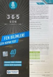 Gezegen Yayıncılık 8.Sınıf 365 Gün Fen Bilimleri 40 Yaprak Test - 1