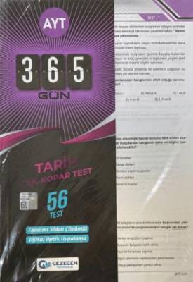 AYT 365 Gün Tarih 56 Yaprak Test - 1