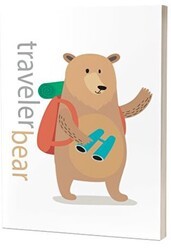 Gezgin Hayvanlar Ayı Traveler Bear - Süresiz Ajanda - Kırmızı Ada Yayınları