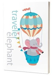 Gezgin Hayvanlar Fil Traveler Elephant - Süresiz Ajanda - Kırmızı Ada Yayınları