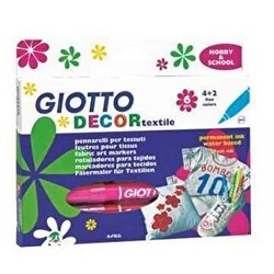 Giotto Decor Tekstil Boyası Askılı Paket 6Lı - Giotto