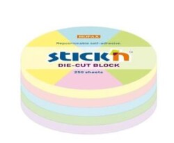 Gıpta 21829 Gıpta Stıckn 67X67 Pastel Yuvarlak Yaprak Yapışkan Notblok 250 Yaprak - Gıpta
