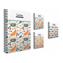 Gıpta 5068 Cat Walk Defter Çzigili Spiralli Sert Kapak 120 Yaprak 17X24 Cm - Gıpta