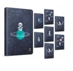 Gıpta 7364 Astral İplik Dikiş Sert Kapak Defter 13X21 96 Yaprak Çizgili - Gıpta