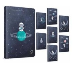 Gıpta 7365 Astral İplik Dikiş Sert Kapak Defter 8X12 80 Yaprak Çizgisiz - 1