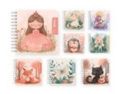 Gıpta 7439 Cloudy Spiralli Sert Kapak Defter 16X16 100 Çizgili - Gıpta