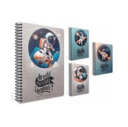 Gıpta 7551 Wıldbook Spiralli Ofset Pp Kapak Defter A6 80 Yaprak Çizgili - Gıpta