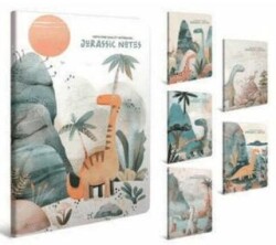 Gıpta 7581 Jurassıc Notes Tel Dikiş Karton Kapak Defter A4 60 Yaprak Kareli - Gıpta
