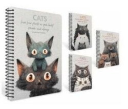 Gıpta 7619 Cats Spiralli Pressboard Kapak Defter A4 80 Çizgili - Gıpta
