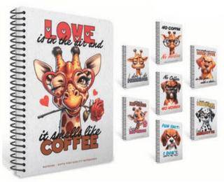 Gıpta 7638 Nothıng Spiralli Pressboard Kapak Defter 13X21 80 Yaprak Kareli - 1