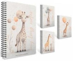 Gıpta 7646 Long Book Spiralli Pressboard Kapak Defter A6 80 Yaprak Çizgili - Gıpta