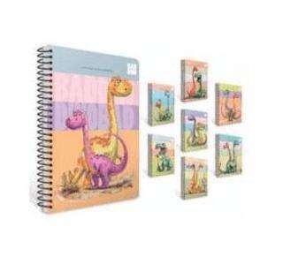 Gıpta 7663 Bad Dıno Spiralli Karton Kapak Defter A6 80 Çizgili - 1