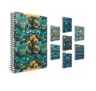 Gıpta 7709 Vincent Spiralli Pressboard Kapak Defter 17X24 80 Çizgili - 1