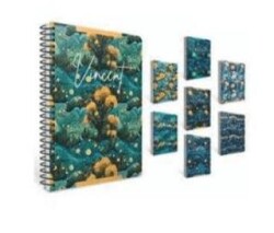Gıpta 7710 Vincent Spiralli Pressboard Kapak Defter 17X24 80 Kareli - Gıpta