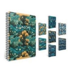 Gıpta 7711 Vıncent Spiralli Pressboard Kapak Defter 13X21 80 Çizgili - Gıpta