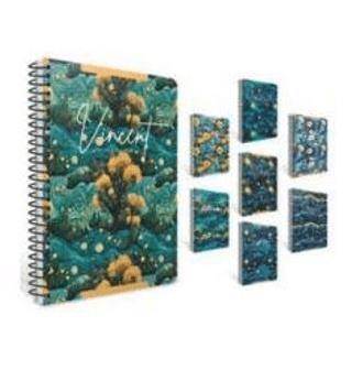 Gıpta 7711 Vıncent Spiralli Pressboard Kapak Defter 13X21 80 Çizgili - 1