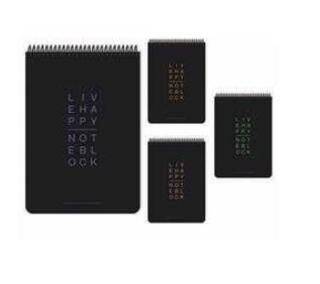 Gıpta 7751 Lıve Happy Spiralli Pp Kapak Bloknot A5 80 Yaprak Kareli - 1