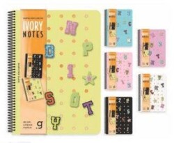 Gıpta 7819 Ivory Notes Spiralli Pp Kapak Defter A6 80 Çizgili - Gıpta