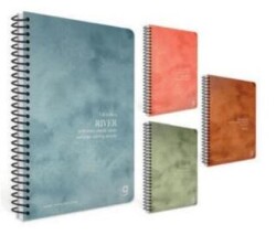 Gıpta 8411 Haiku Spiralli Pressboard Kapak Defter 17X24 80Yp Kareli - Gıpta