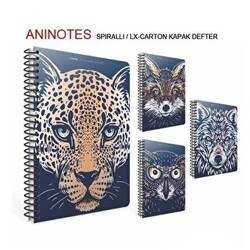 Gıpta Aninotes Defter Spiralli Karton Kapak A4 80 Yaprak Kareli - Gıpta