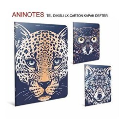Gıpta Aninotes Defter Tel Dikiş Karton Kapak A4 60 Yaprak Çizgili - Gıpta