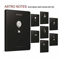 Gıpta Astro Notes Çizgili Defter İplik Dikiş Sert Kapak A7 120 Yaprak - Gıpta
