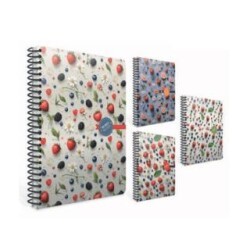 Gıpta Berry Notes Spiralli Sert Kapak Defter 17X24 120 Kareli - Gıpta