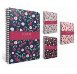 Gıpta Cherry Spiralli Sert Kapak Defter 17X24 Çizgili - Gıpta