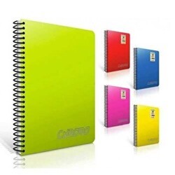 Gıpta Chromo Spiralli Plastik Kapak A4 80 Yaprak Çizgili Defter - Gıpta