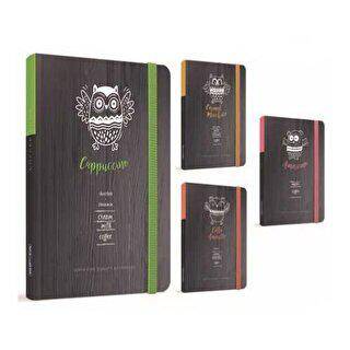 Gıpta Coffee Book Defter Çizgili İplik Dikiş Sert Kapak 120 Sayfa 13X21 Cm - 1