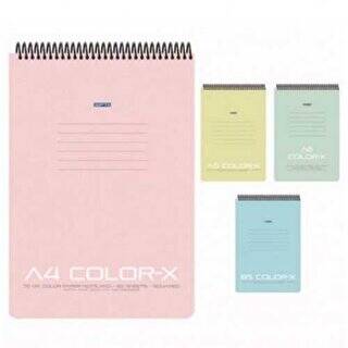 Gıpta Color-X Bloknot Çizgili Pp Kapak Spiralli A5 80 Yaprak - 1