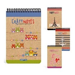 Gıpta Craft Notes Bloknot Çizgili Spiralli Sert Kapak A4 100 Yaprak - Gıpta