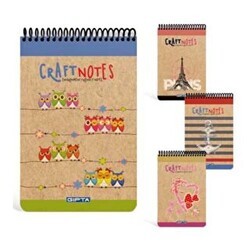 Gıpta Craft Notes Bloknot Kareli Spiralli Sert Kapak A4 100 Yaprak - Gıpta