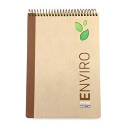 Gıpta Enviro Bloknot Kraft Çizgili Spiralli Sert Kapak A4 100 Yaprak - Gıpta