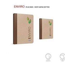 Gıpta Enviro İplik Dikiş Sert Kapak Defter 17x24 Cm 120 Yaprak Kareli - Gıpta