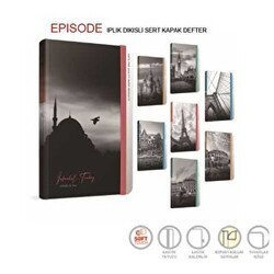 Gıpta Episode Notes 17x24 Cm 120 Yaprak Çizgili Sert Kapak Defter 4517 - Gıpta