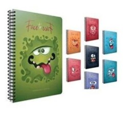 Gıpta Face To Face Spiralli Karton Kapak Defter A4 80Yp Çizgili - Gıpta
