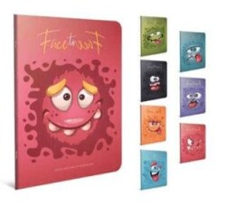 Gıpta Face To Face Tel Dikiş Karton Kapak Defter A4 80Yp Kareli - Gıpta