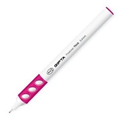 Gıpta Fineliner Thick 0.4 Mm Yuvarlak Gövde Pembe - Gıpta