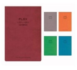 Gıpta Flex Bloknot Kareli İplik Dikişli Deri Kapak A5 100 Yaprak - Gıpta