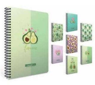 Gıpta K6174 Avocado Notes Spiralli Karton Kapak Defter A5 80 Yaprak Kareli - 1
