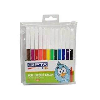 Gıpta Keçeli Boya Kalemi PVC Çantalı 24 Renk - 1