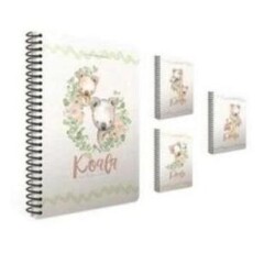 Gıpta Koala Spiralli Karton Kapak Defter A4 80Yp Kareli - Gıpta